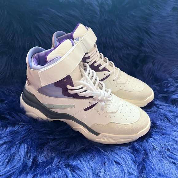 New! KOIO Aerobics Pearl Retro Colorblock High Top Platform Sneakers - Picture 11 of 16